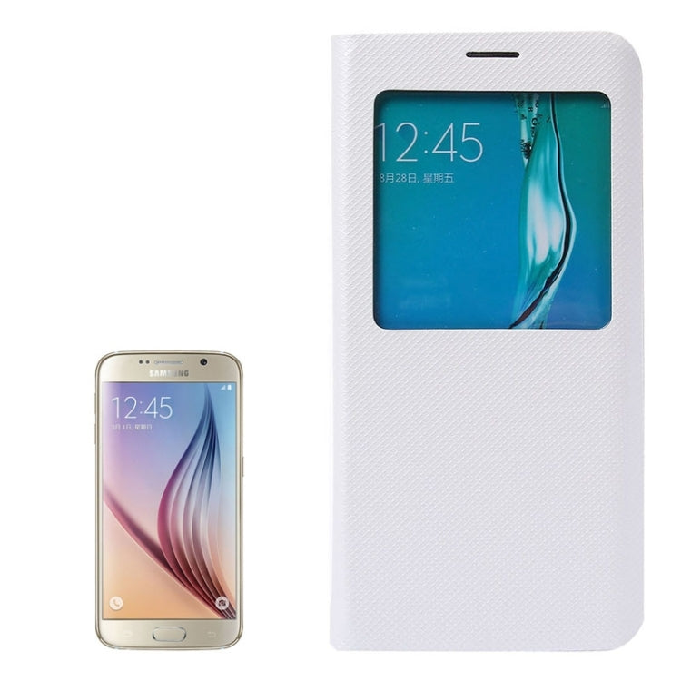 For Galaxy S6 Edge+ / G928 Litchi Texture Horizontal Flip Leather Case with Sleep / Wake-up Function