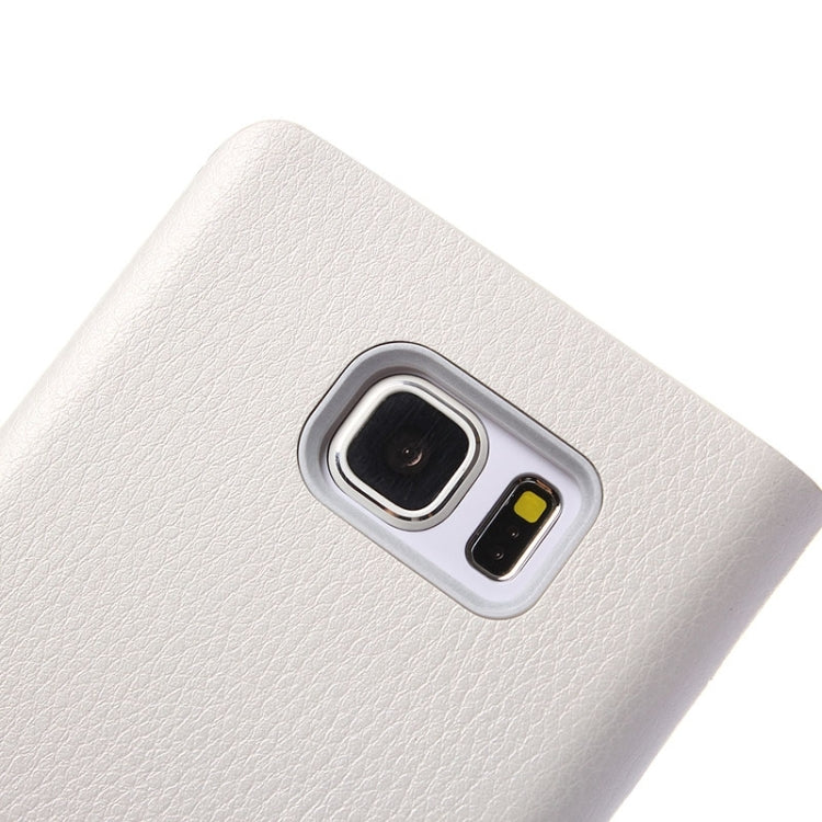 For Galaxy S6 Edge+ / G928 Litchi Texture Horizontal Flip Leather Case with Sleep / Wake-up Function