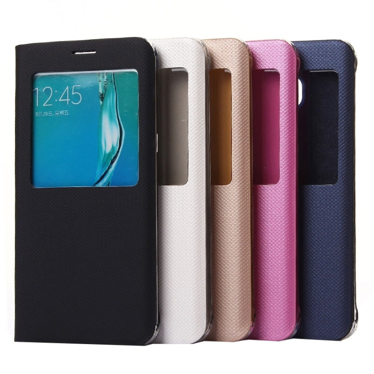 For Galaxy S6 Edge+ / G928 Litchi Texture Horizontal Flip Leather Case with Sleep / Wake-up Function