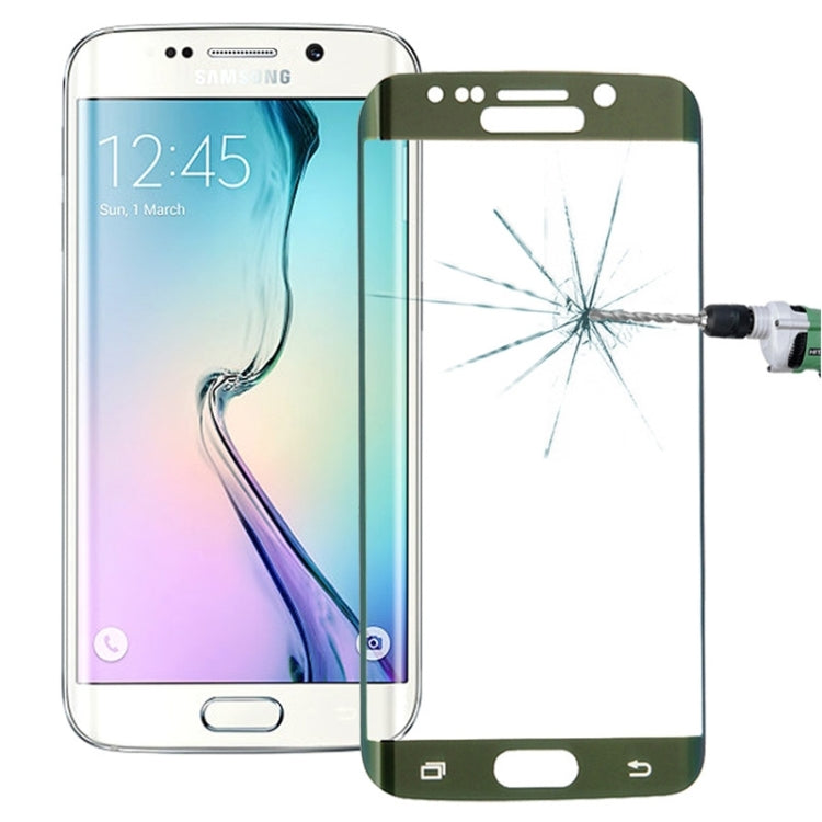 0.3mm 9H Surface Hardness 3D Explosion-proof Colorized Electroplating Tempered Glass Full Screen Film for Galaxy S6 edge