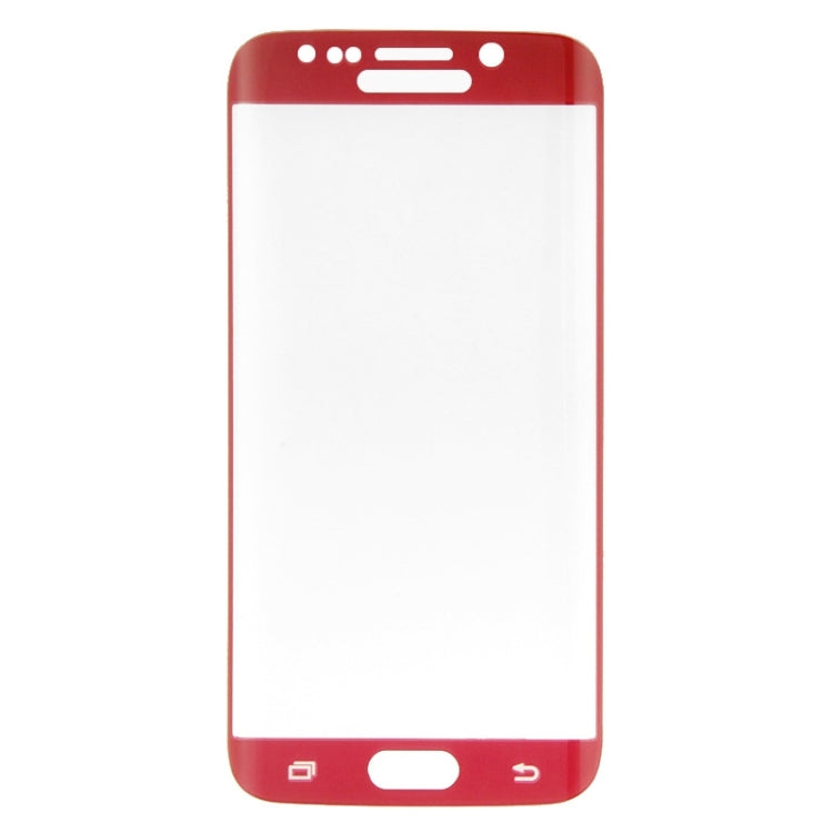 0.3mm 9H Surface Hardness 3D Explosion-proof Colorized Electroplating Tempered Glass Full Screen Film for Galaxy S6 edge
