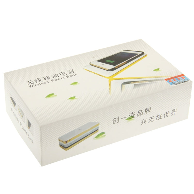 10000mAh Wireless Power Bank  for iPhone 8 / 8 Plus / X &  Galaxy Note III / N9000, Nokia Lumia 920 / Lumia 820 / LG Nexus 4 / HTC 8X / Droid DNA / Galaxy S III / Samsung Note II / Galaxy S IV / i9500 (Silver Frame + Black), AQ-WP800A(Black)