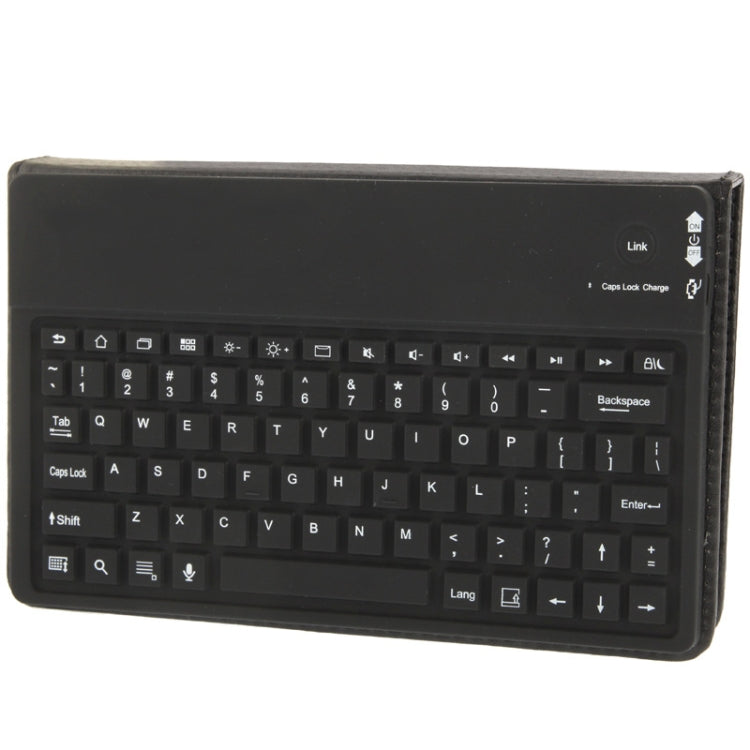 Bluetooth 3.0 Keyboard Leather Tablet Case with Holder for Galaxy Tab 3 (7.0) / P3200 / P3210(Black)