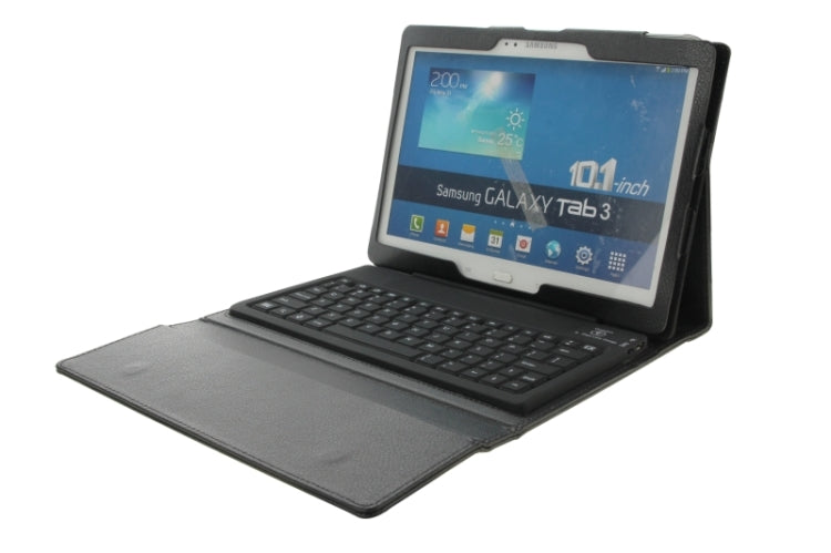 Bluetooth 3.0 Keyboard Leather Tablet Case with Holder for Galaxy Tab 3 (10.1) / P5200 / P5210 / P5220, GALAXY Tab 4 10.1 T530 / T531
