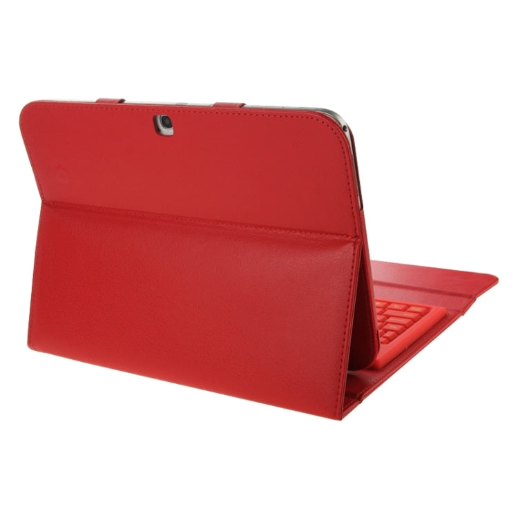Bluetooth 3.0 Keyboard Leather Tablet Case with Holder for Galaxy Tab 3 (10.1) / P5200 / P5210 / P5220, GALAXY Tab 4 10.1 T530 / T531