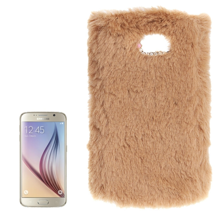 For Galaxy S6 / G920 Faux Fur PC Protective Case