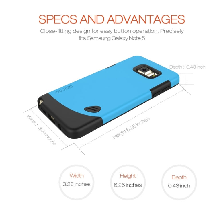 SLiCOO Cobblestone PC + TPU Combination Case for Galaxy Note 5 / N920