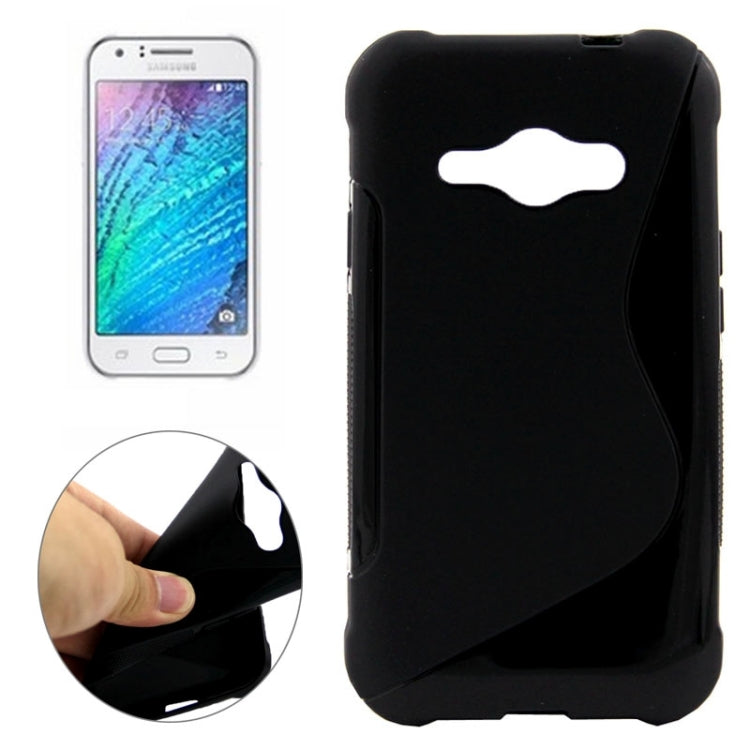 S Line Anti-slip Frosted TPU Protective Case for Galaxy J1 / J100