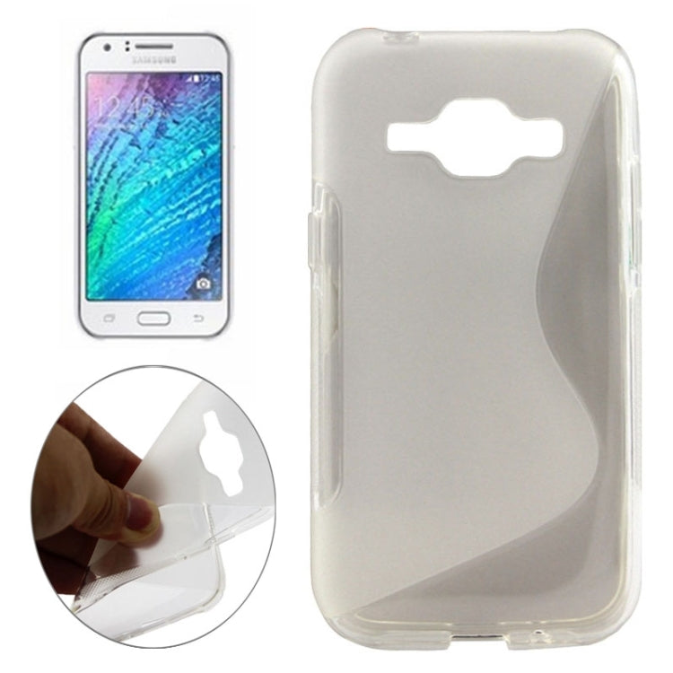 S Line Anti-slip Frosted TPU Protective Case for Galaxy J1 / J100