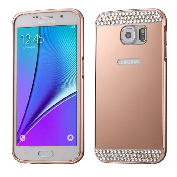 Diamond Encrusted Push-pull Style Metal Plating Bumper Frame + Acrylic Back Cover Combination Case for Galaxy Note 5 / N920
