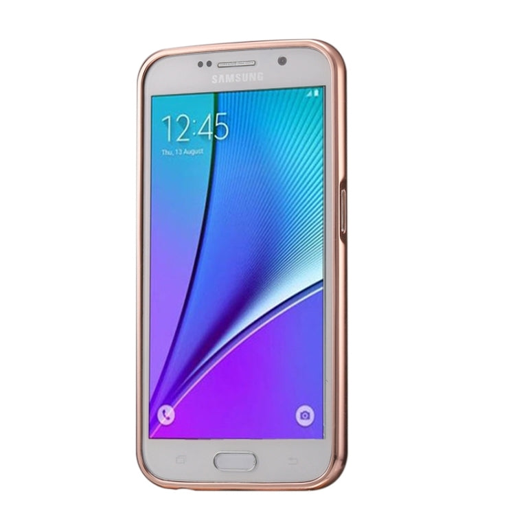 Diamond Encrusted Push-pull Style Metal Plating Bumper Frame + Acrylic Back Cover Combination Case for Galaxy Note 5 / N920