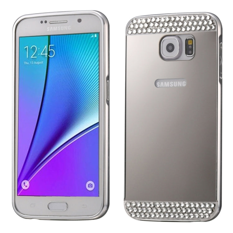Diamond Encrusted Push-pull Style Metal Plating Bumper Frame + Acrylic Back Cover Combination Case for Galaxy Note 5 / N920