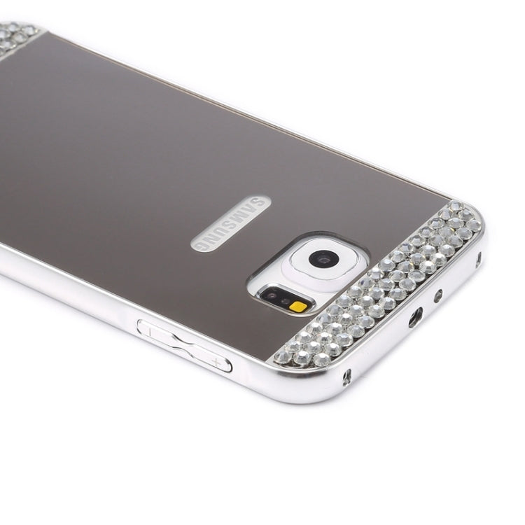 Diamond Encrusted Push-pull Style Metal Plating Bumper Frame + Acrylic Back Cover Combination Case for Galaxy Note 5 / N920