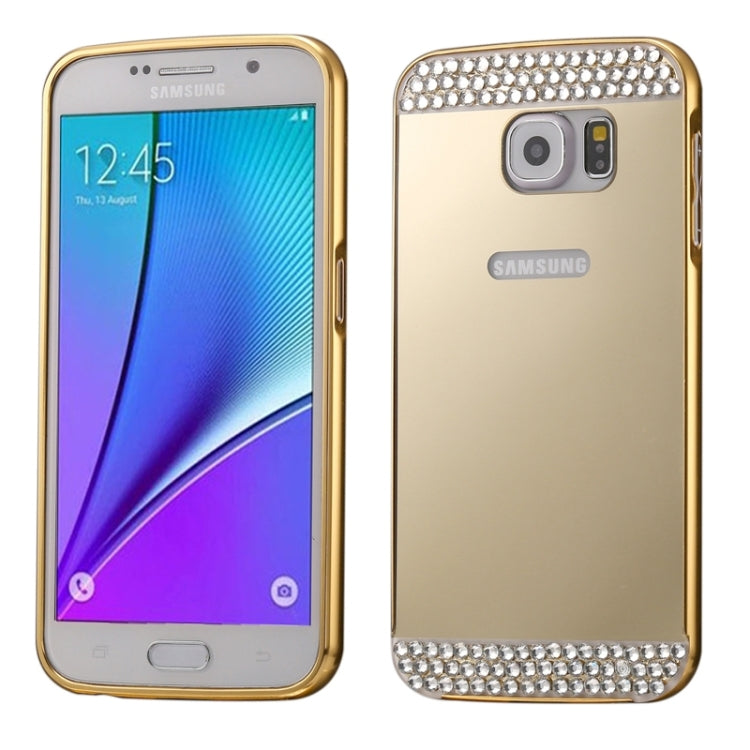 Diamond Encrusted Push-pull Style Metal Plating Bumper Frame + Acrylic Back Cover Combination Case for Galaxy Note 5 / N920