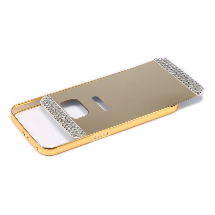 Diamond Encrusted Push-pull Style Metal Plating Bumper Frame + Acrylic Back Cover Combination Case for Galaxy Note 5 / N920