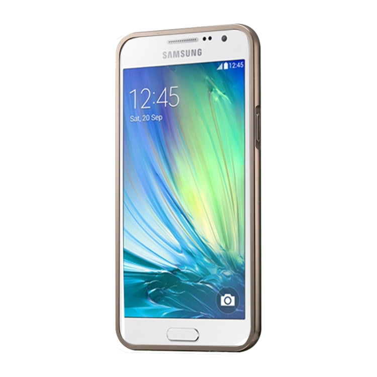 Diamond Encrusted Push-pull Style Metal Plating Bumper Frame + Acrylic Back Cover Combination Case for Galaxy A3 / A300F