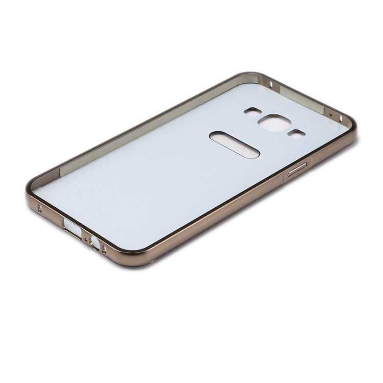 Diamond Encrusted Push-pull Style Metal Plating Bumper Frame + Acrylic Back Cover Combination Case for Galaxy A3 / A300F