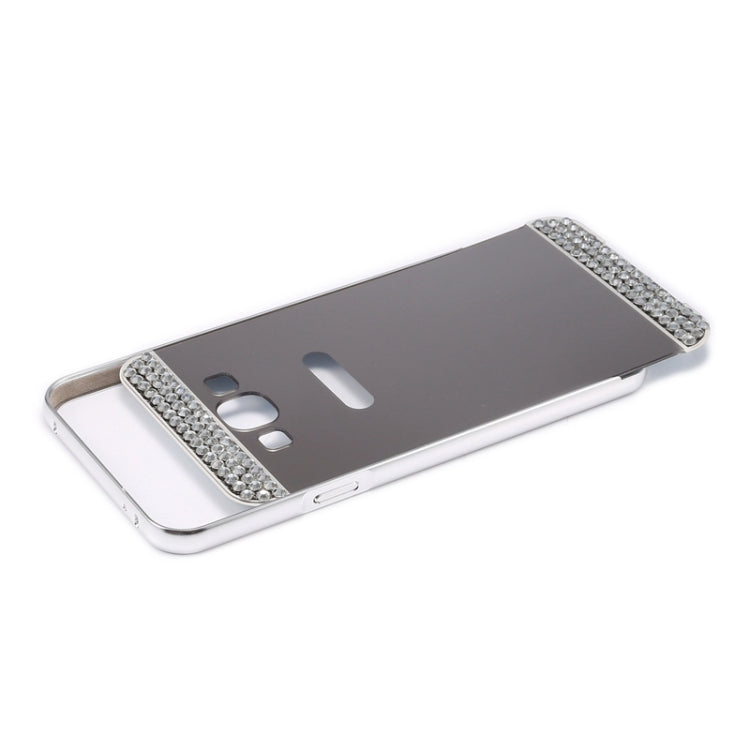 Diamond Encrusted Push-pull Style Metal Plating Bumper Frame + Acrylic Back Cover Combination Case for Galaxy A7 / A700F