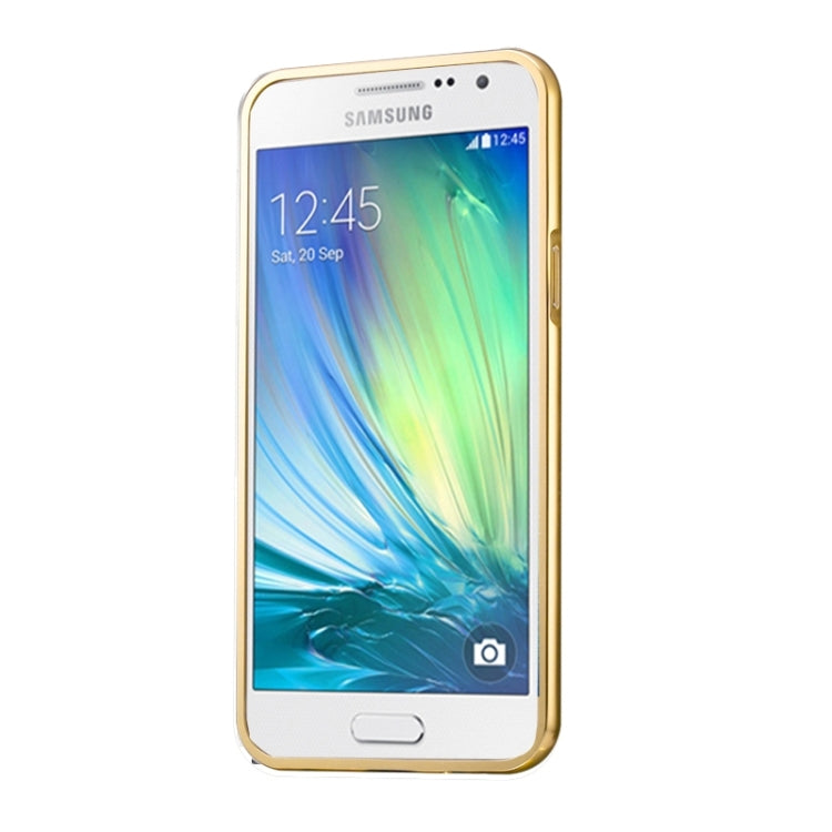 Diamond Encrusted Push-pull Style Metal Plating Bumper Frame + Acrylic Back Cover Combination Case for Galaxy A7 / A700F