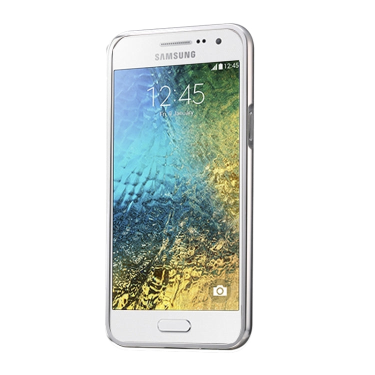 Diamond Encrusted Push-pull Style Metal Plating Bumper Frame + Acrylic Back Cover Combination Case for Galaxy E7 / E700