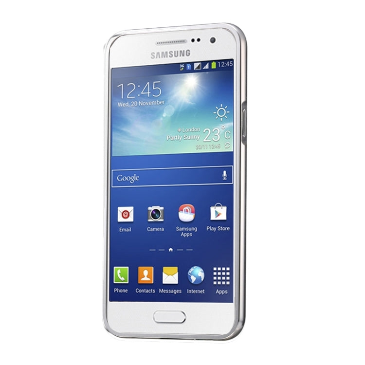 Diamond Encrusted Push-pull Style Metal Plating Bumper Frame + Acrylic Back Cover Combination Case for Galaxy Grand 2 / G7106