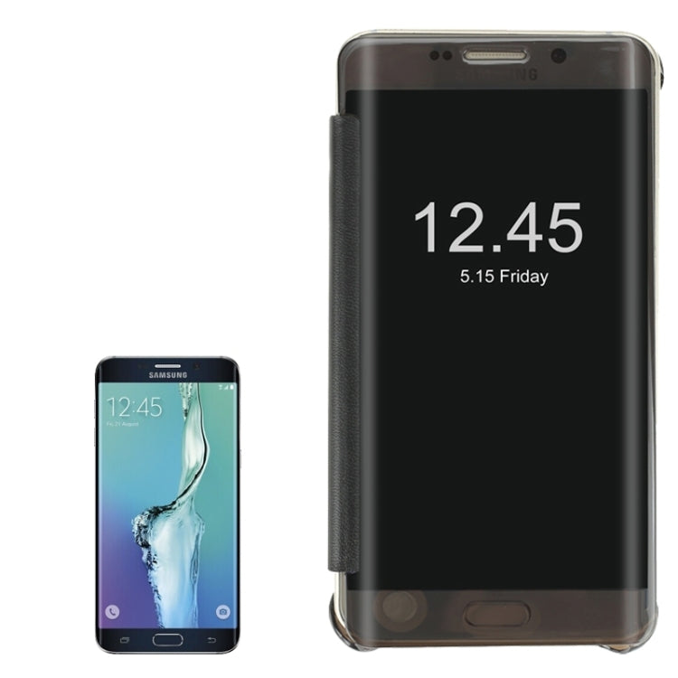 For Galaxy S6 edge+ / G928 Horizontal Flip PU+PC Protective Case with Sleep / Wake-up Function