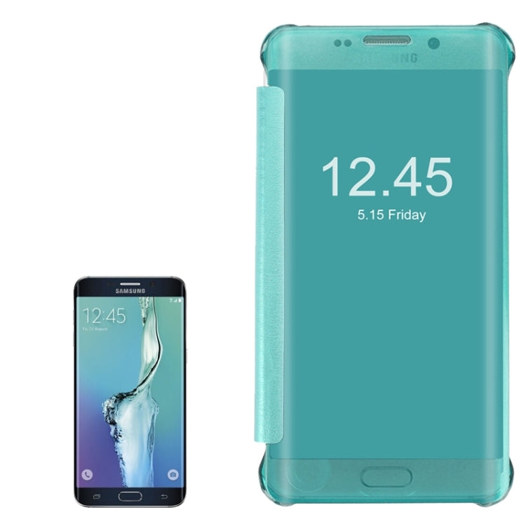 For Galaxy S6 edge+ / G928 Horizontal Flip PU+PC Protective Case with Sleep / Wake-up Function