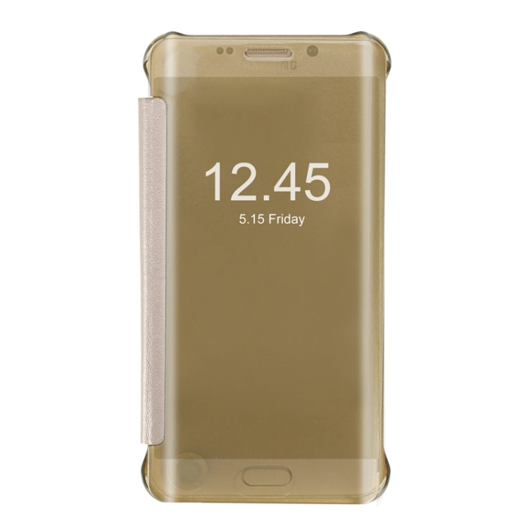 For Galaxy S6 edge+ / G928 Horizontal Flip PU+PC Protective Case with Sleep / Wake-up Function