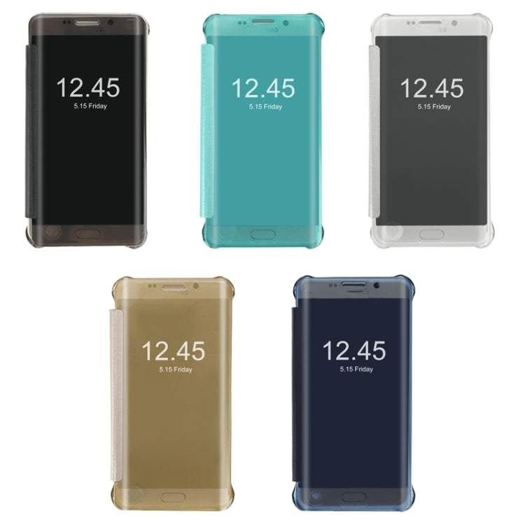 For Galaxy S6 edge+ / G928 Horizontal Flip PU+PC Protective Case with Sleep / Wake-up Function