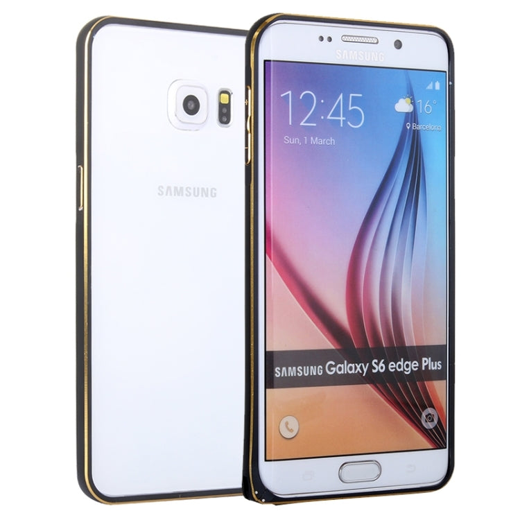 For Galaxy S6 Edge+ / G928 Metal Bumper Frame Case (Black)