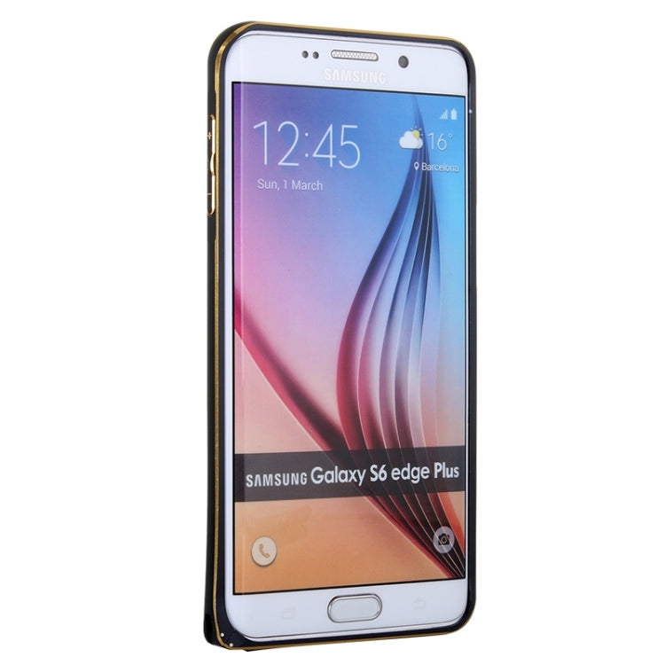 For Galaxy S6 Edge+ / G928 Metal Bumper Frame Case (Black)