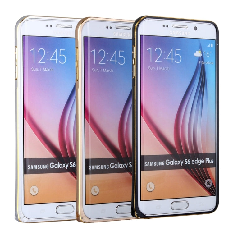 For Galaxy S6 Edge+ / G928 Metal Bumper Frame Case (Black)