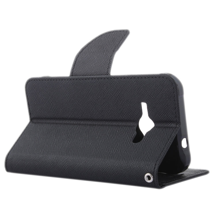 Cross Texture Contrast Color Style Leather Case with Holder & Card Slots & Wallet for Galaxy J1 Ace / J110