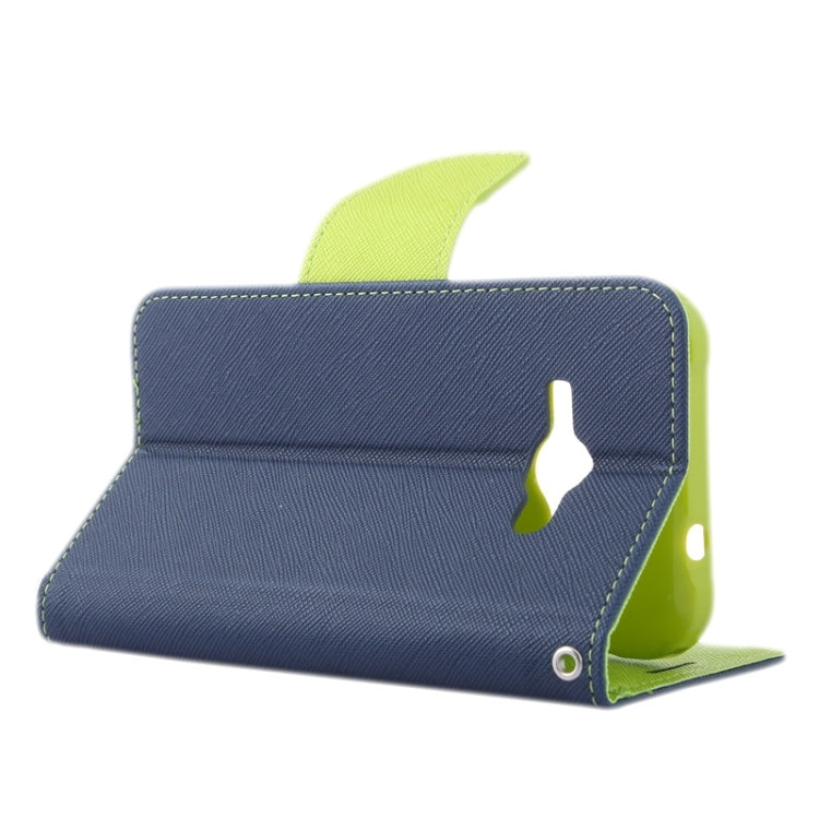 Cross Texture Contrast Color Style Leather Case with Holder & Card Slots & Wallet for Galaxy J1 Ace / J110