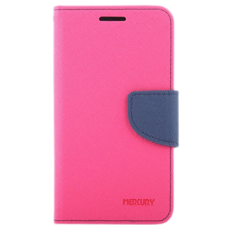 Cross Texture Contrast Color Style Leather Case with Holder & Card Slots & Wallet for Galaxy J1 Ace / J110