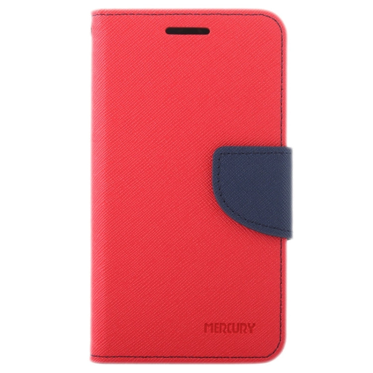 Cross Texture Contrast Color Style Leather Case with Holder & Card Slots & Wallet for Galaxy J1 Ace / J110