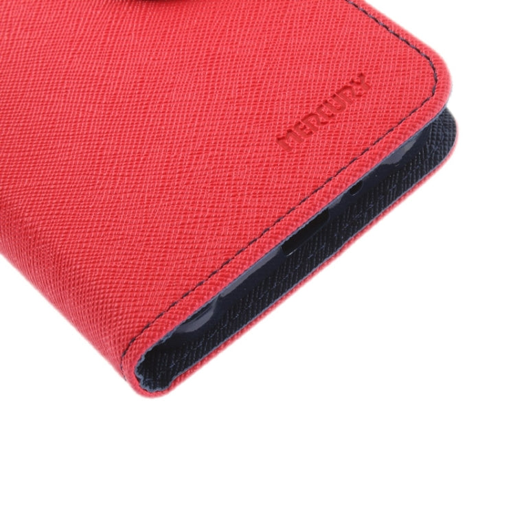 Cross Texture Contrast Color Style Leather Case with Holder & Card Slots & Wallet for Galaxy J1 Ace / J110