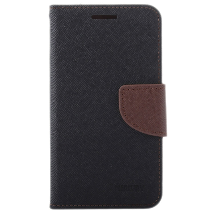Cross Texture Contrast Color Style Leather Case with Holder & Card Slots & Wallet for Galaxy J1 Ace / J110