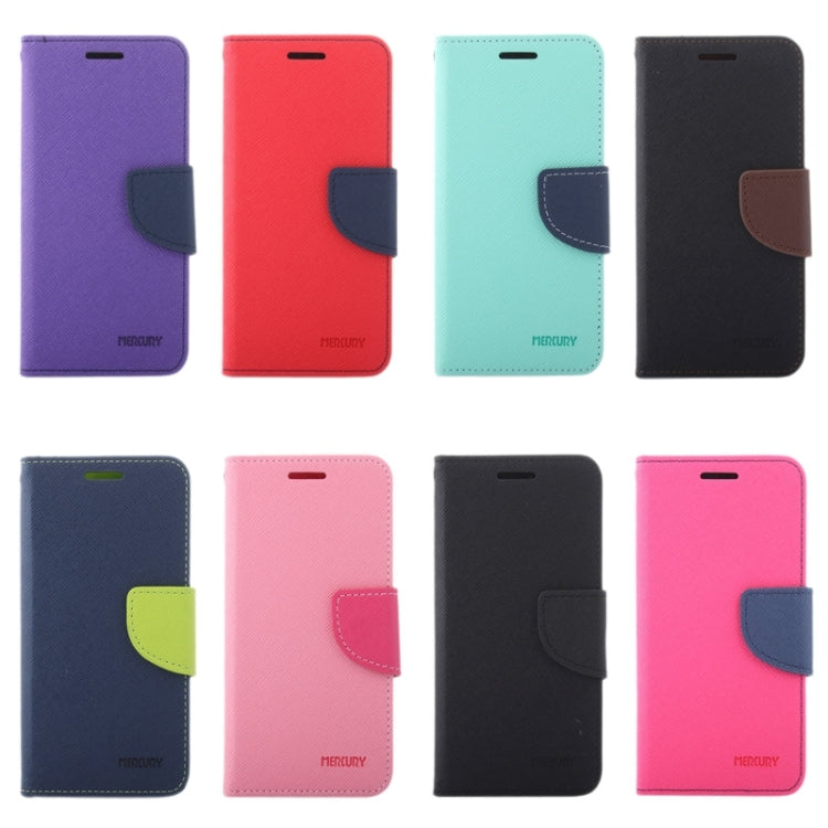 Cross Texture Contrast Color Style Leather Case with Holder & Card Slots & Wallet for Galaxy J1 Ace / J110