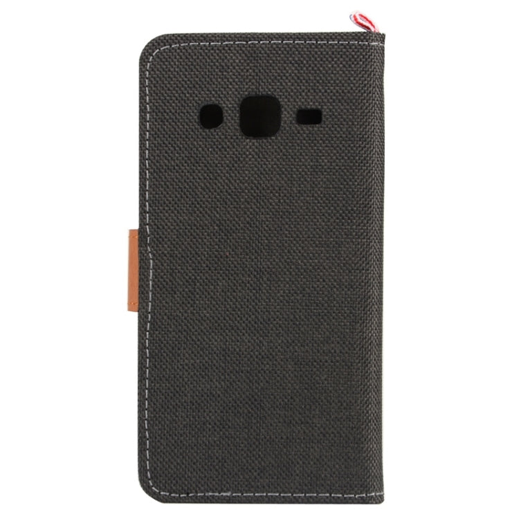 Denim Texture Horizontal Flip Leather Case with Holder & Card Slots for Galaxy J2 / J200