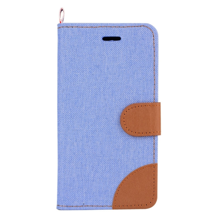 Denim Texture Horizontal Flip Leather Case with Holder & Card Slots for Galaxy J2 / J200