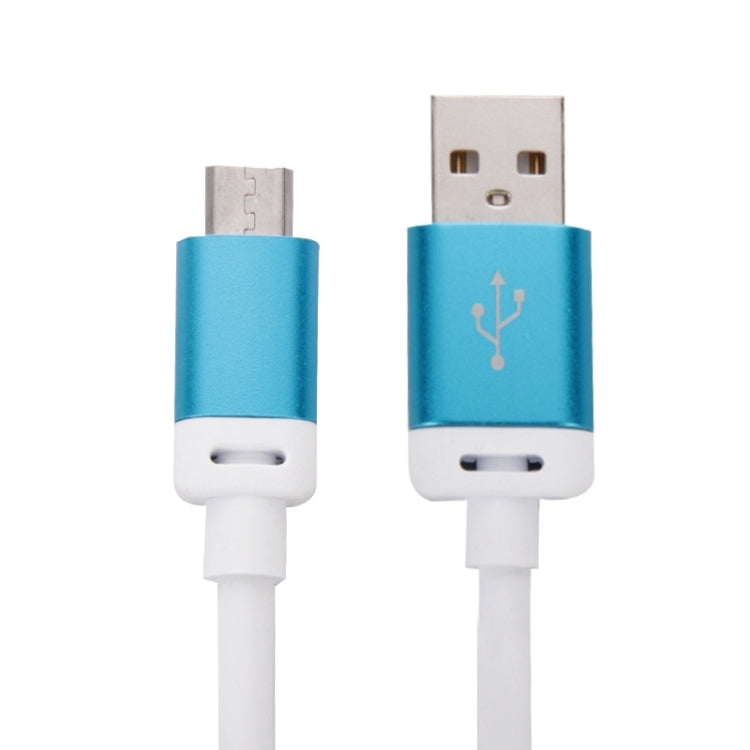 1.2m Round Line Metal Head Micro USB to USB 2.0 Data / Charger Cable, For Samsung / Huawei / Xiaomi / Meizu / LG / HTC and Other Smartphones(Blue)