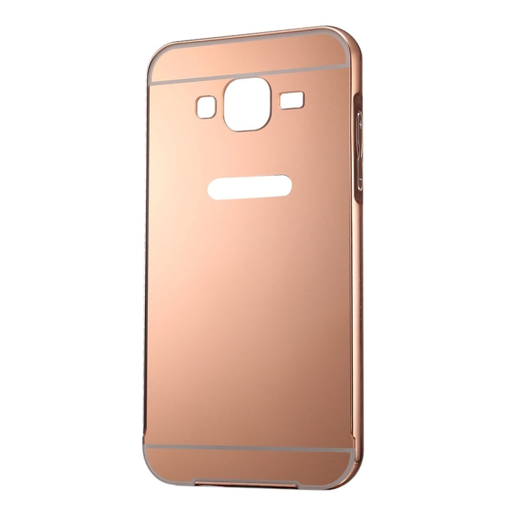 Fashionable Electroplating Push Pull Back Shell Cover + Metal Bumper Frame for Galaxy On5 / G550