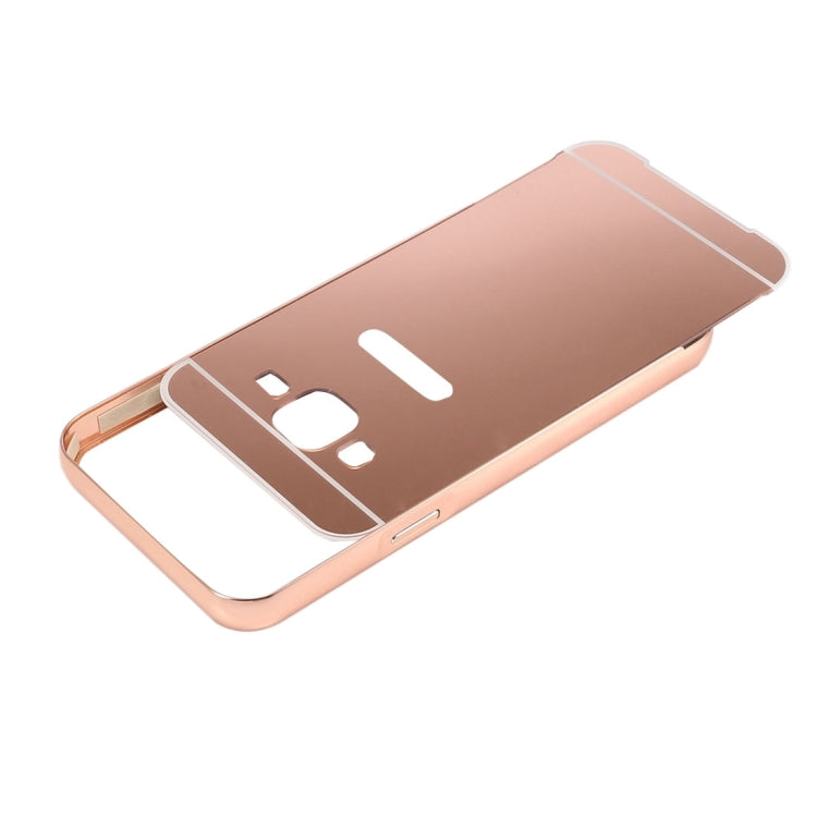 Fashionable Electroplating Push Pull Back Shell Cover + Metal Bumper Frame for Galaxy On5 / G550