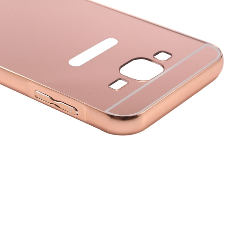 Fashionable Electroplating Push Pull Back Shell Cover + Metal Bumper Frame for Galaxy On5 / G550