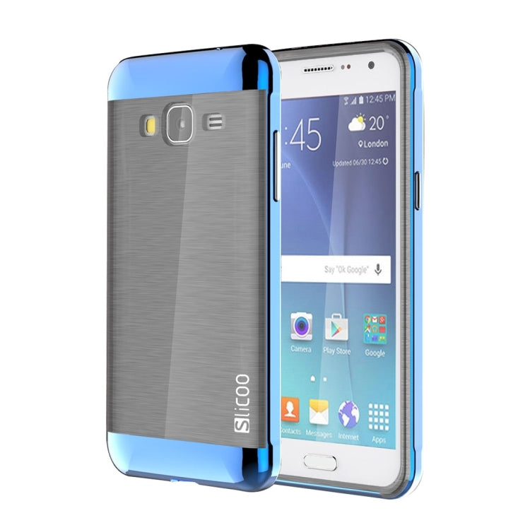 Slicoo Brushed Texture Electroplating PC + TPU Combination Case for Galaxy J3 / J3109