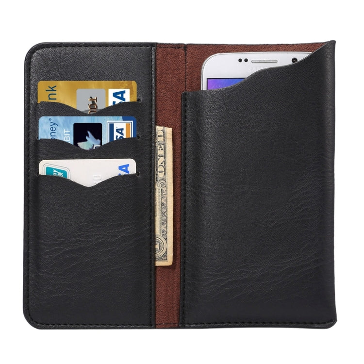 For iPhone X , Galaxy S7/S6, Sony Xperia Z5, Huawei P8 4.8 - 5.3 Inch Universal Elephant Texture Carry Cases with Wallet & Card Slots