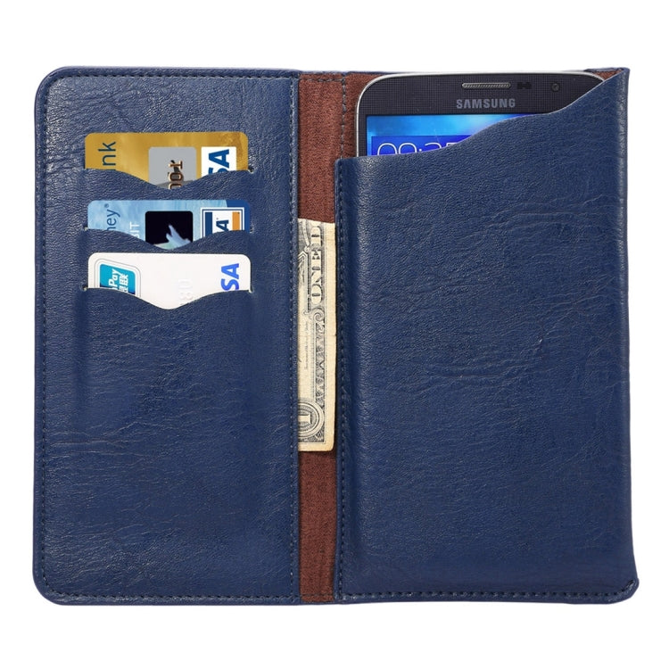 For iPhone X , Galaxy S7/S6, Sony Xperia Z5, Huawei P8 4.8 - 5.3 Inch Universal Elephant Texture Carry Cases with Wallet & Card Slots