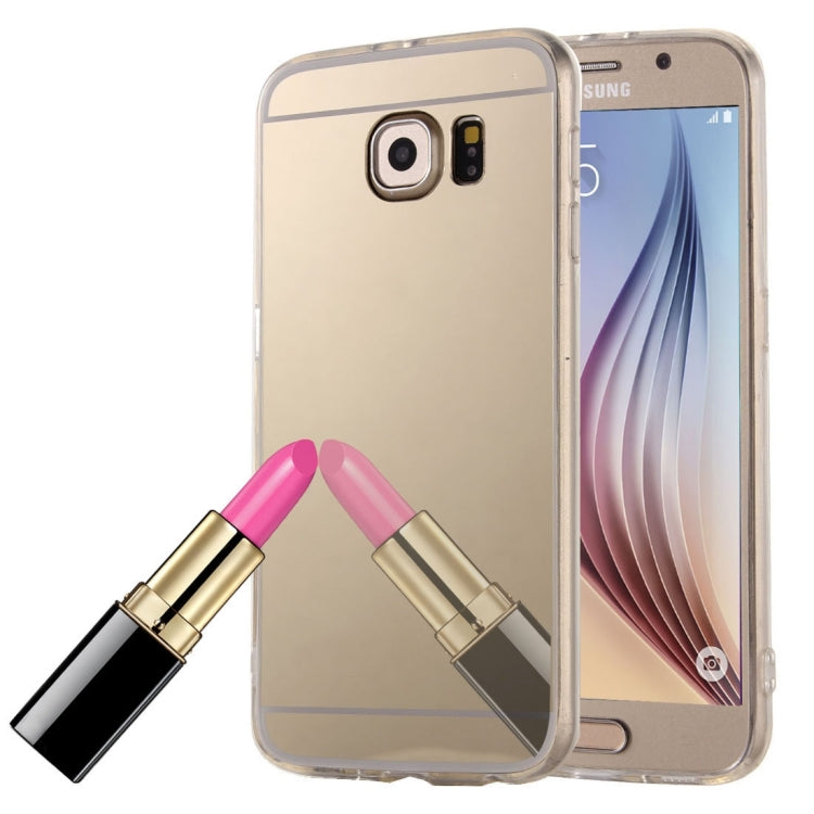 For Galaxy S6 Edge / G925 Electroplating Mirror TPU Protective Case