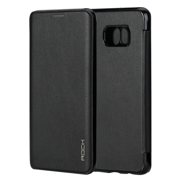 For Galaxy S6 Edge+ / G928 Rock Touch Series Fashionable Business Style Horizontal Flip Leather Case